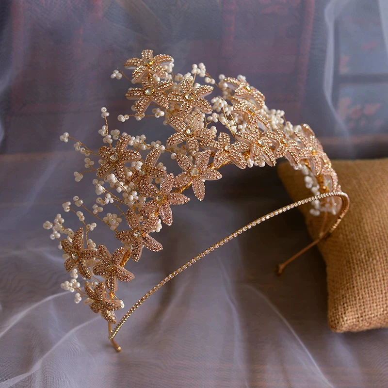 Свадебные тиары большого размера в стиле барокко для принцесс корона с