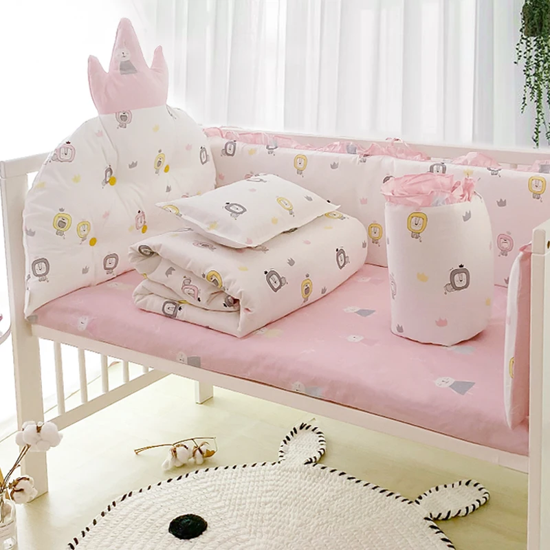 Комплект постельного белья для детской кроватки чистый хлопок съемная детская
