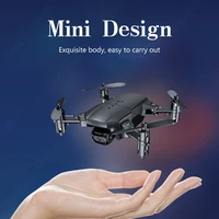 mini 4k 1080p hd drone dual cameras wifi fpv air pressure altitude hold black and gray foldable quadcopter with camera rc dron