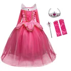 Нарядное платье принцессы для девочек вечерние костюмы для костюмированной вечеринки; Длинное платье на Хэллоуин для Детская одежда для вечеринок вечерние детская одежда на возраст от 8 до 10 лет