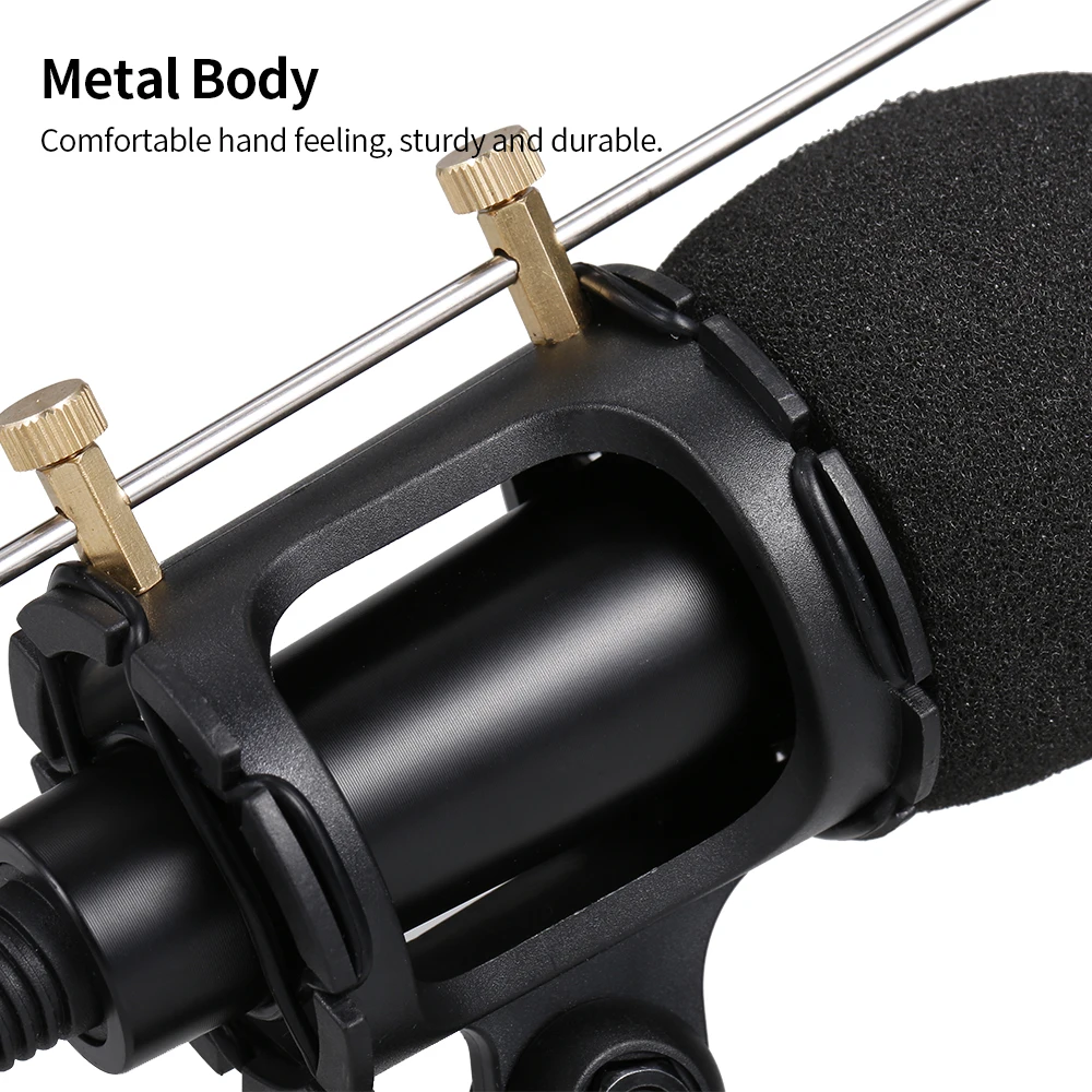 Микрофон для записи конденсаторный USB микрофон в комплекте караоке голосовой