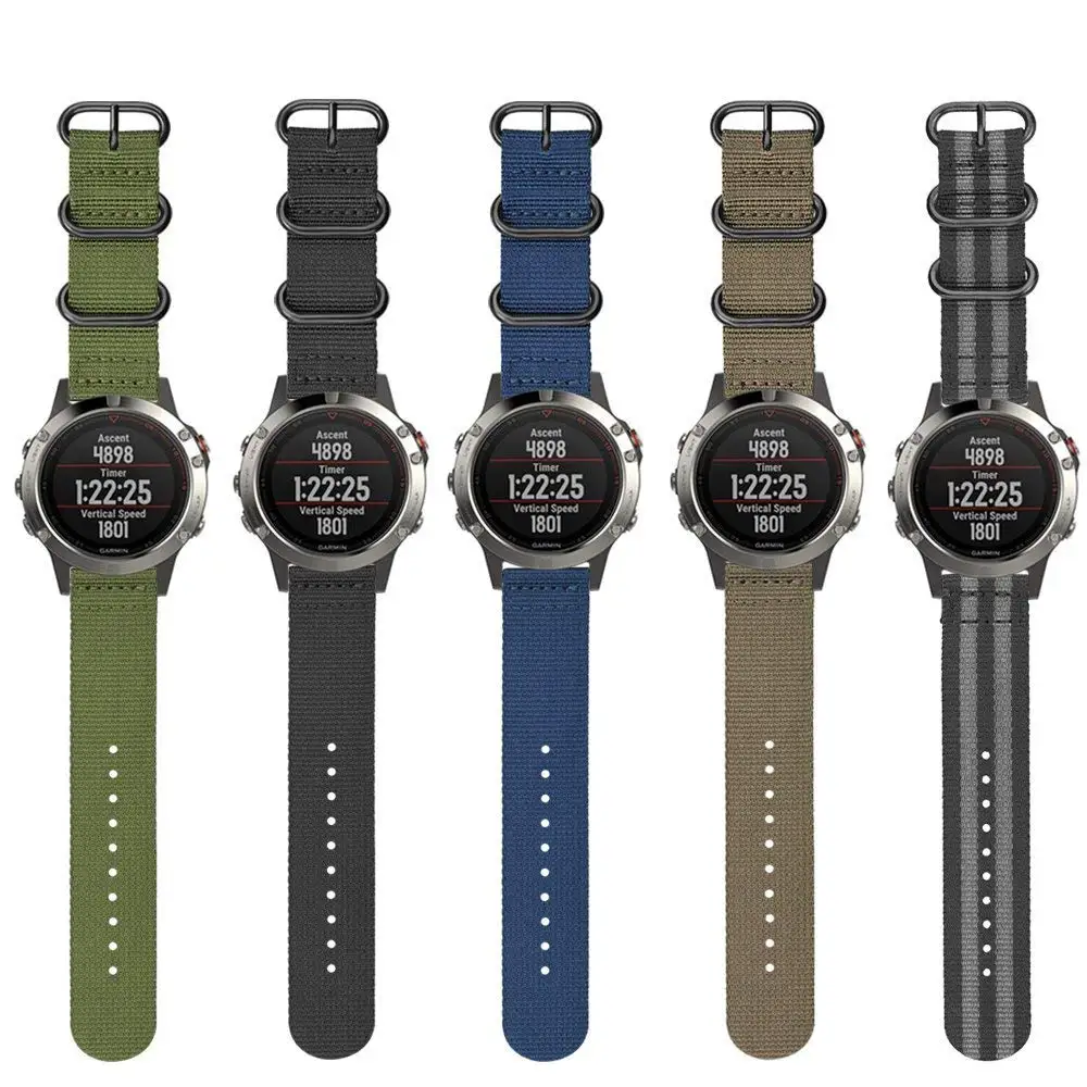 

Ремешок нейлоновый для наручных часов, 22 мм, для Garmin Fenix 7 6 5 EPIX Instinct 2 MARQ пособие G1 Forerunner 935 945