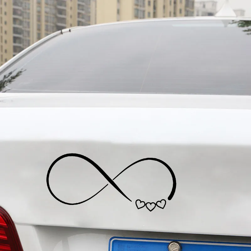 YJZT 16.5X6.9CM Love Cycle Art Vinyl Car Stickers Whole Body Bumper Decoration Decals C25-0575 | Автомобили и мотоциклы