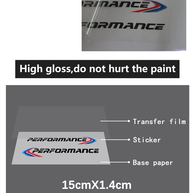 

2 Pcs For BMW Rearview Mirror Sticker Performance Car Sticker Modification Decorative Rear View Mirror Sticker Car Sticker