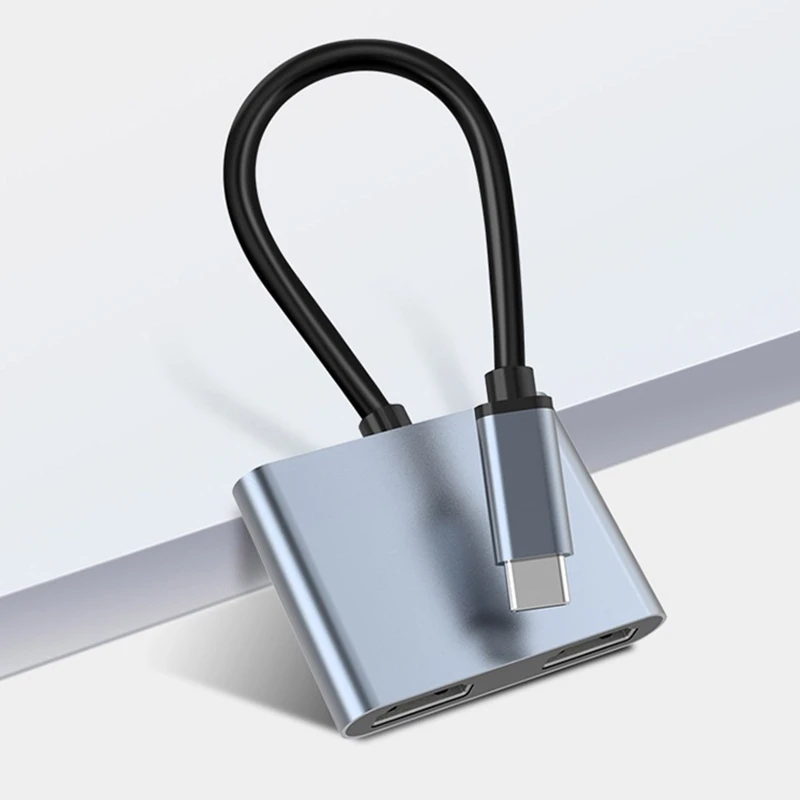 Док-станция H7JA с разъемом типа C USB для двух HDMI-совместимых устройств 4K 30 Гц