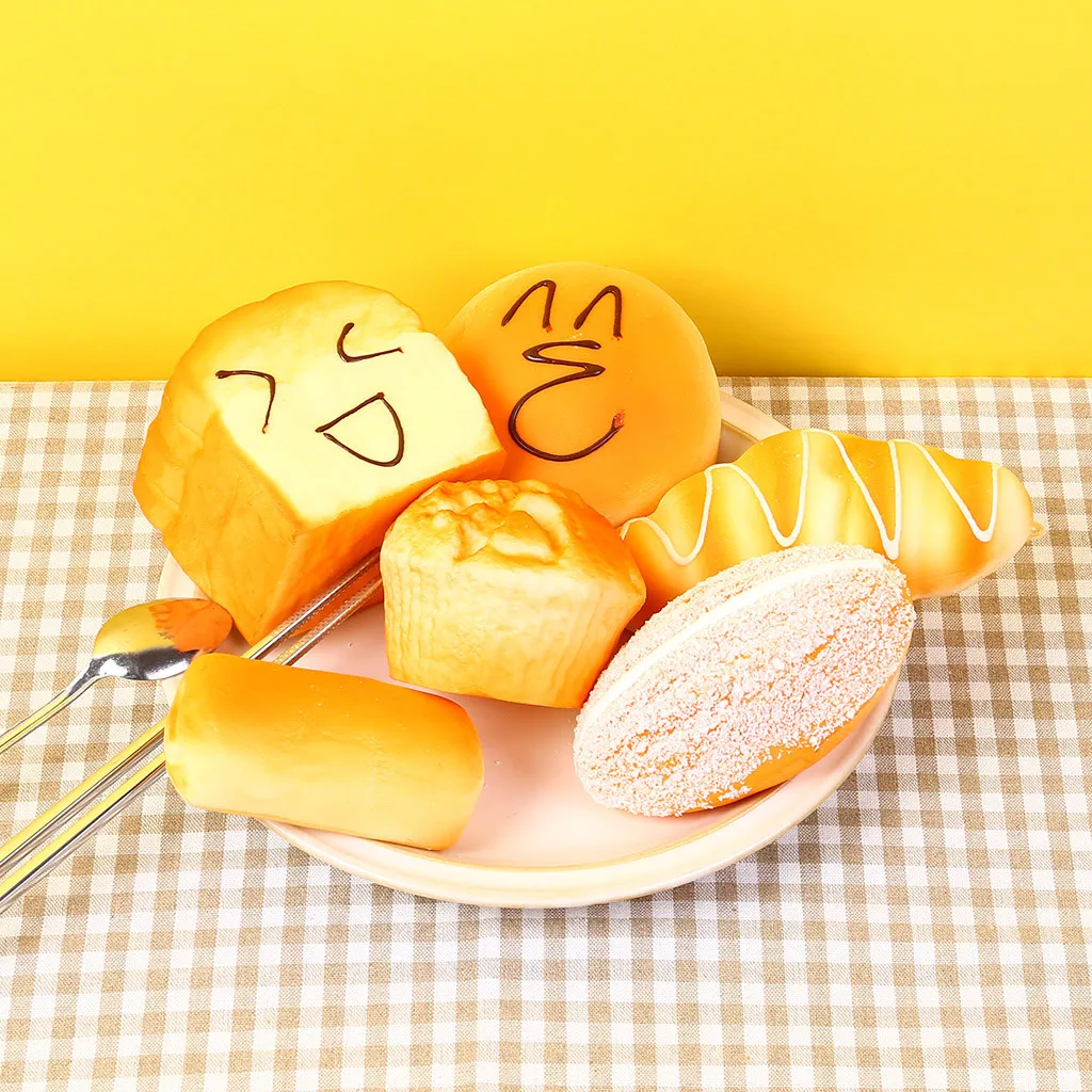 Мягкая игрушка-сжималка для хлеба Yummy игрушка детей подарок на завтрак тост