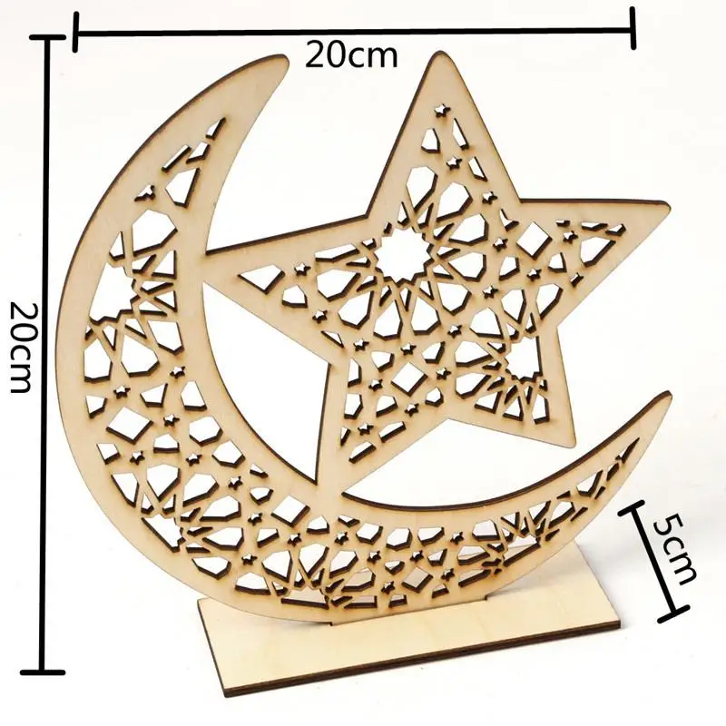 

New Wood Crafts Ornaments Creative Home European Style Moon Home Decoration Hollow Carved Wood Products Small Ornaments