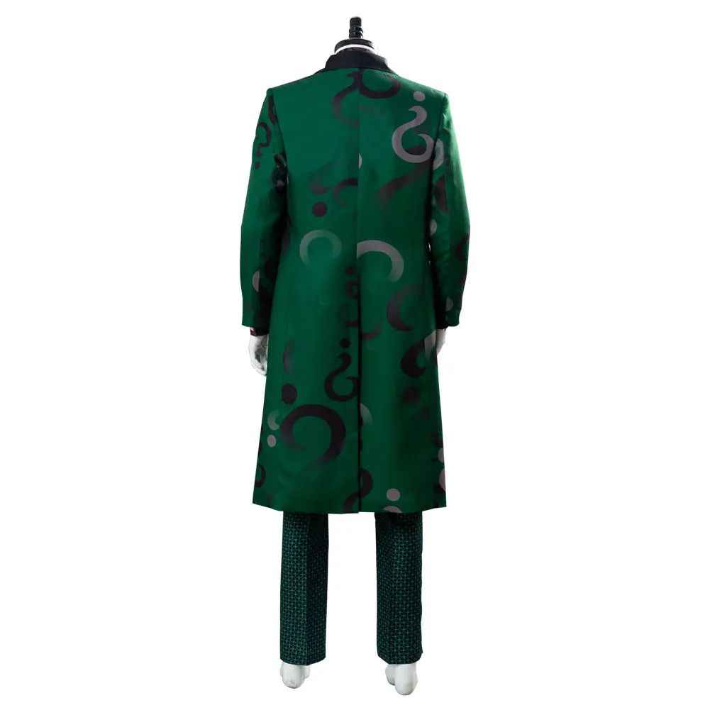 Gotham сезон 5 The Riddler Косплей Эдварда Nygma костюм пальто зеленый полный костюм Хэллоуин Косплей костюмы