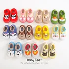 Ботинки на мягкой подошве для новорожденных, демисезонные, Нескользящие