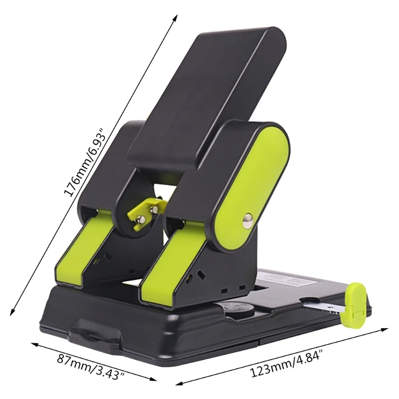 

Heavy Duty Double Hole Puncher Paper Scrapbooking Document Punching Machine 70 Sheets School Office Stationery