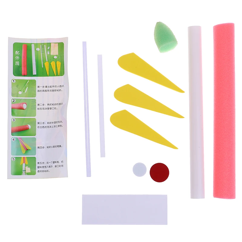 Kits educativos de ciencia para ni&ntilde;os, juguete lanzador de cohete, 1 unidad-5