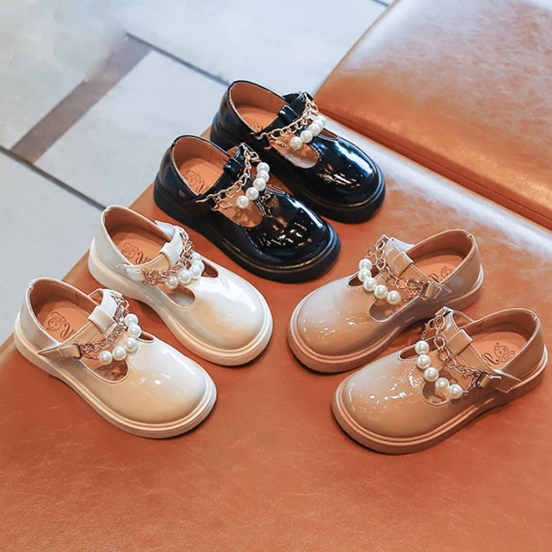 

Kids Shoes Girls Shoes Pearl Girls Dress Shoes PU Leather Princess Shoes Girls Kids
