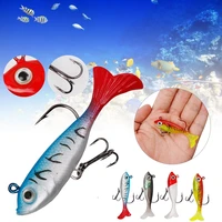 soft fishing lures with jig and trevle hooks t tail swimbaits for bass freshwater saltwater fishing bait fishing accessories