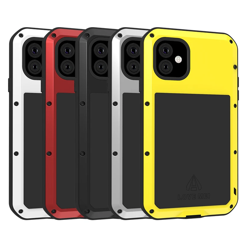LOVE MEI Aluminum Dustproof Shockproof Phone Case For iPhone 11 Pro Max 2019 Heavy Duty 360 Full Protection Doom Armor Cover | Мобильные