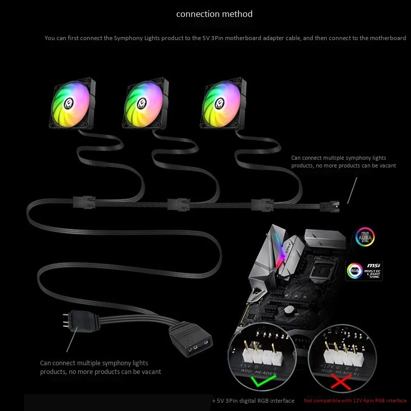 PHANTEKS Drgb 5V 3Pin материнская плата адаптера кабеля слайд основная управления