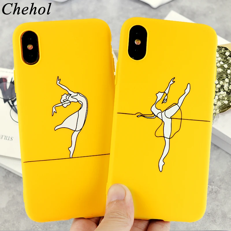 Чехол для телефона с балериной танцующей девушкой iPhone 12 X XS MAX XR 8 7 6s Plus чехлы