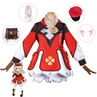 Аниме игра Genshin Impact косплей костюм Klee рюкзак для девочек женский рюкзак сумка через плечо из искусственной кожи Loli аниме одежда школьный