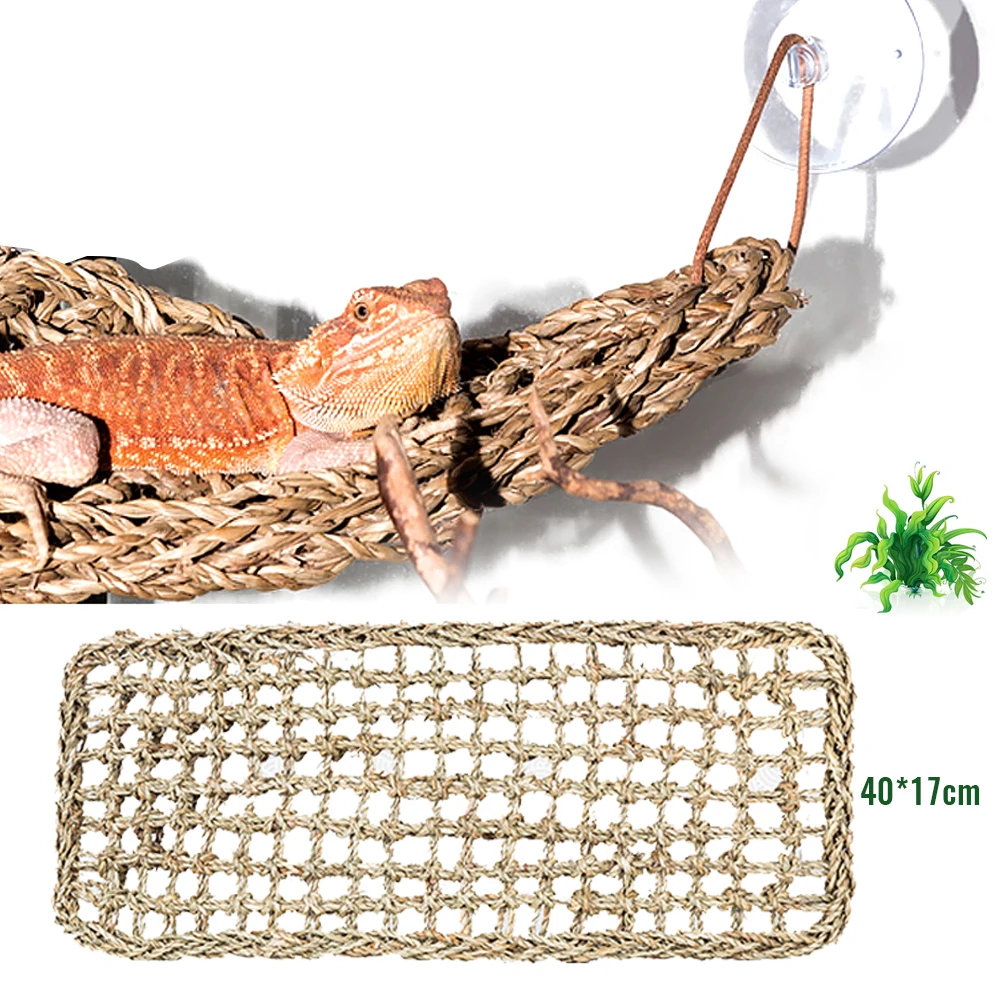 40X17cm Террариум для рептилий ящерицы шезлонг-гамак маленький Hermit Crabs Geckos коврики