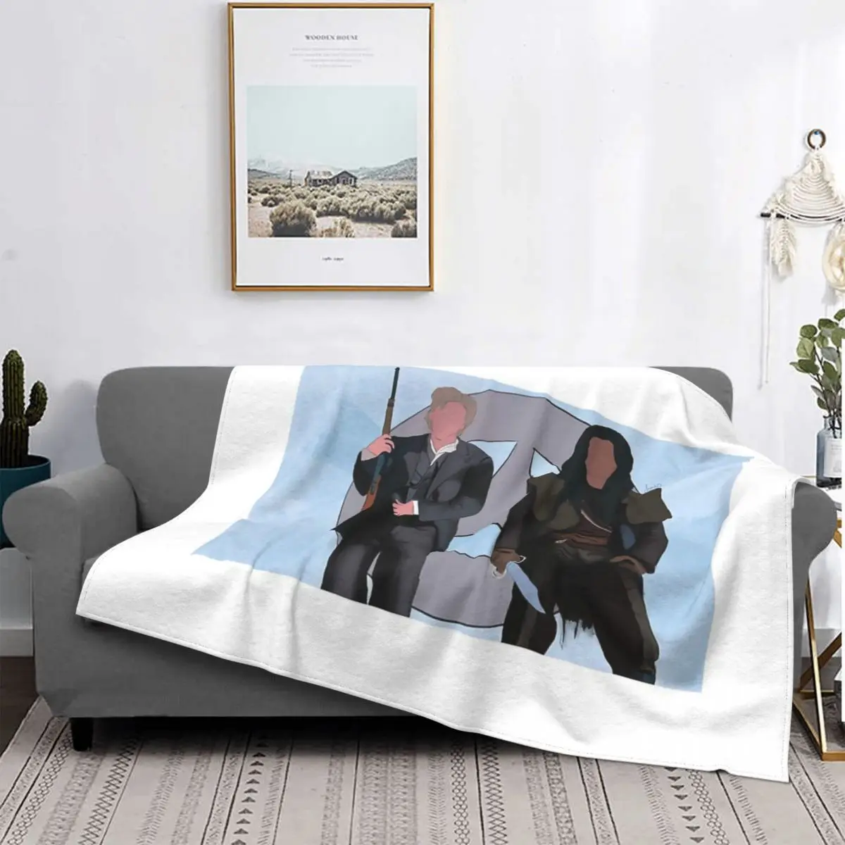 

Manta a cuadros para cama, manta con capucha, pickick