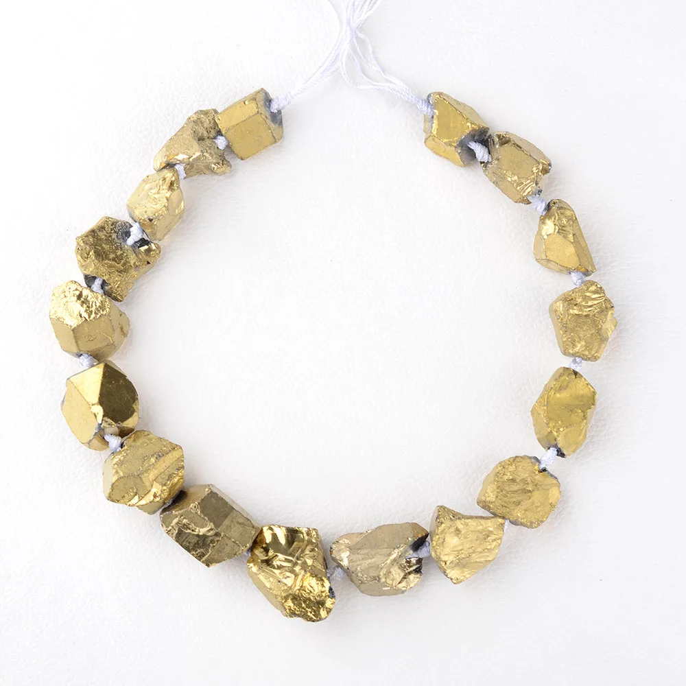 15 5 &quotНитей золото Мистик титана натуральный кристалл кварц Градуированные