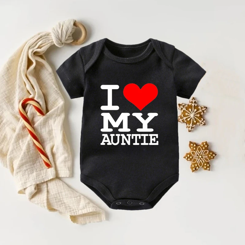 

Летнее Детское Боди с надписью «I Love My Auntie»