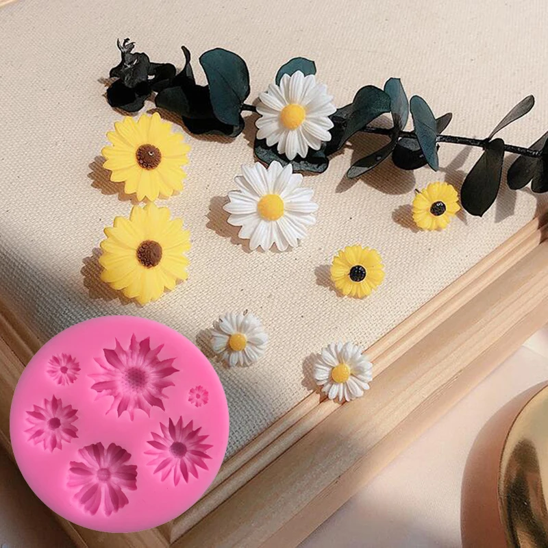 Маргаритка силиконовая форма Дизайнер DIY УФ отверждаемая эпоксидная смола ювелирные изделия 3d стеновая