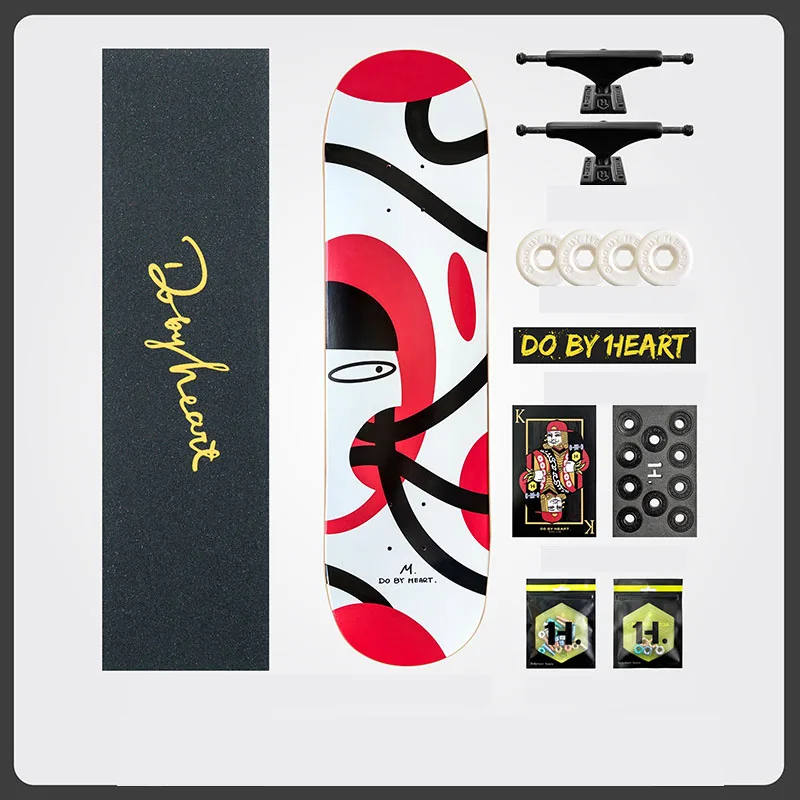 

Fashion Professional Skateboard Street Beginner Longboard Skate Board Shape Maple Patinetas De Skate Fitness Equipment KC50HB