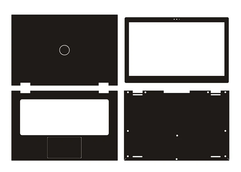 Наклейка для ноутбука наклейка из углеродного волокна защитная крышка Dell Inspiron