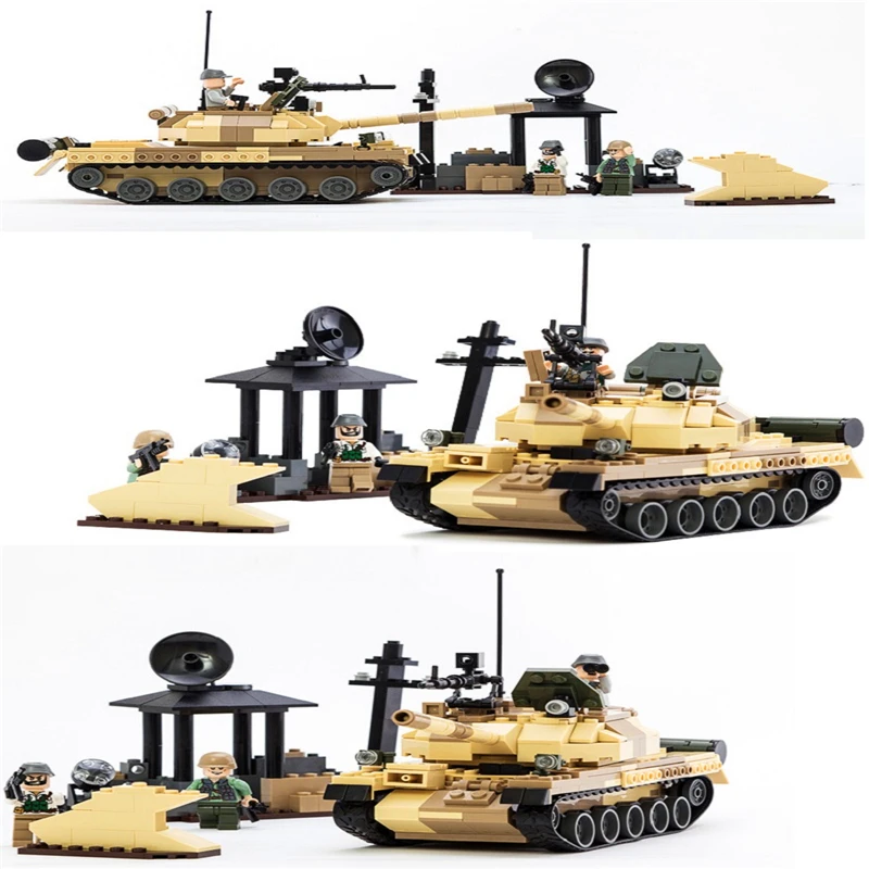 GUDI 600019 военные T-62 Танк Строительные блоки Кирпич совместимый Technic Playmobil игрушки для детей
