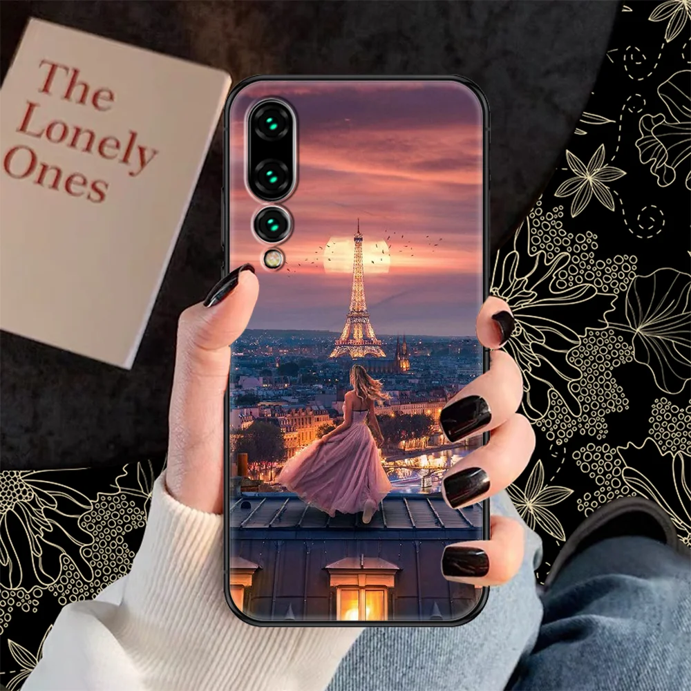 Чехол для телефона с Эйфелевой башней Парижа Huawei P Mate P10 P20 P30 P40 10 20 Smart Z Pro Lite 2019