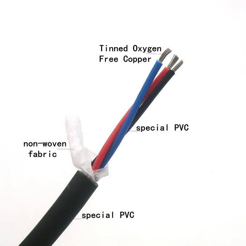 Гибкий кабель 0 14 2 26 24 мм² контрольный провод 3 22 AWG Луженая Медь 4 5 6 8 10 12 16 20 2464