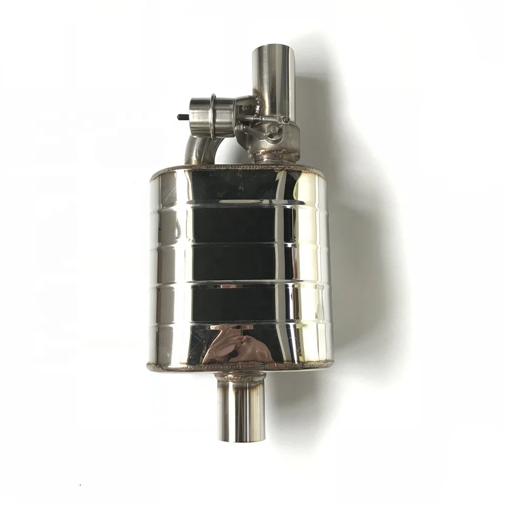 

Car Valve Exhaust Pipe Vacuum Pump Variable Mufflers Stainless Steel Universal 76mm Embossing Remote Control Muffler