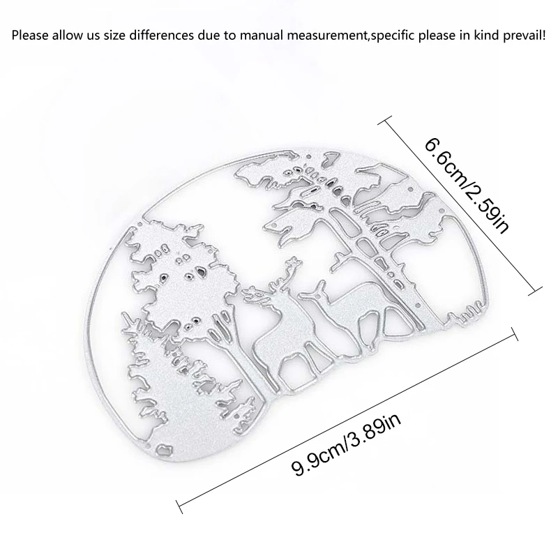 Рождественская елка олень металлические вырезанные штампы для рукоделия