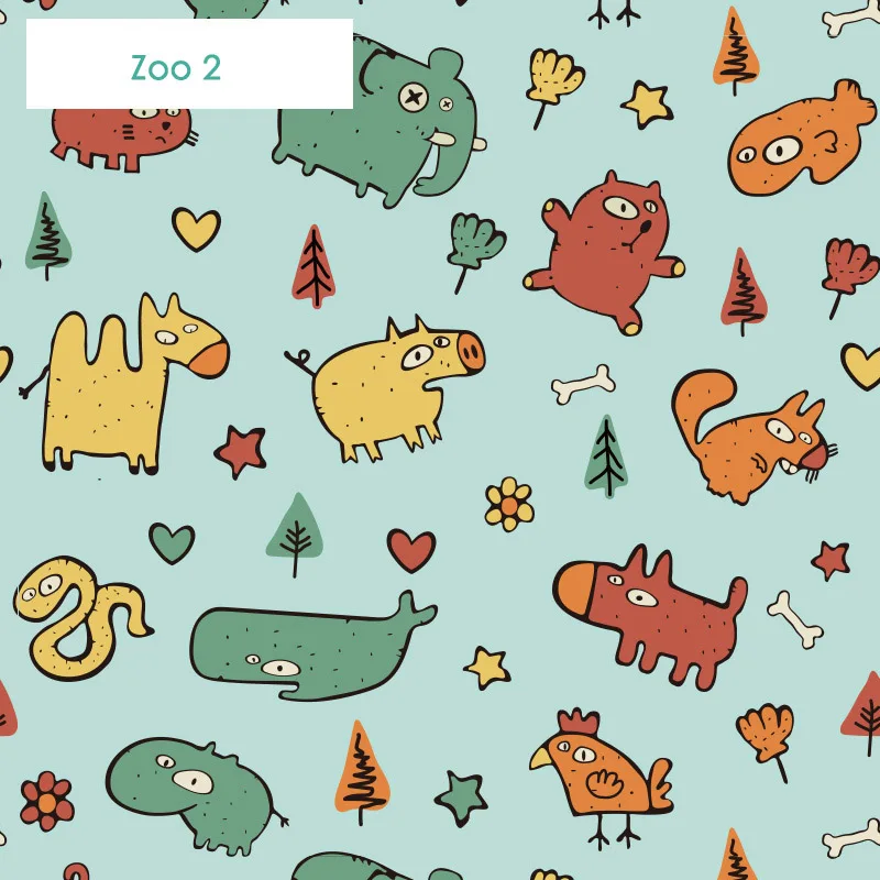 Zoo 2 Шаровая цепь или пружинная система Мультяшные жалюзи для детской комнаты на заказ напечатанные Жалюзи На Окна Индивидуальный размер - Цвет: Zoo 2