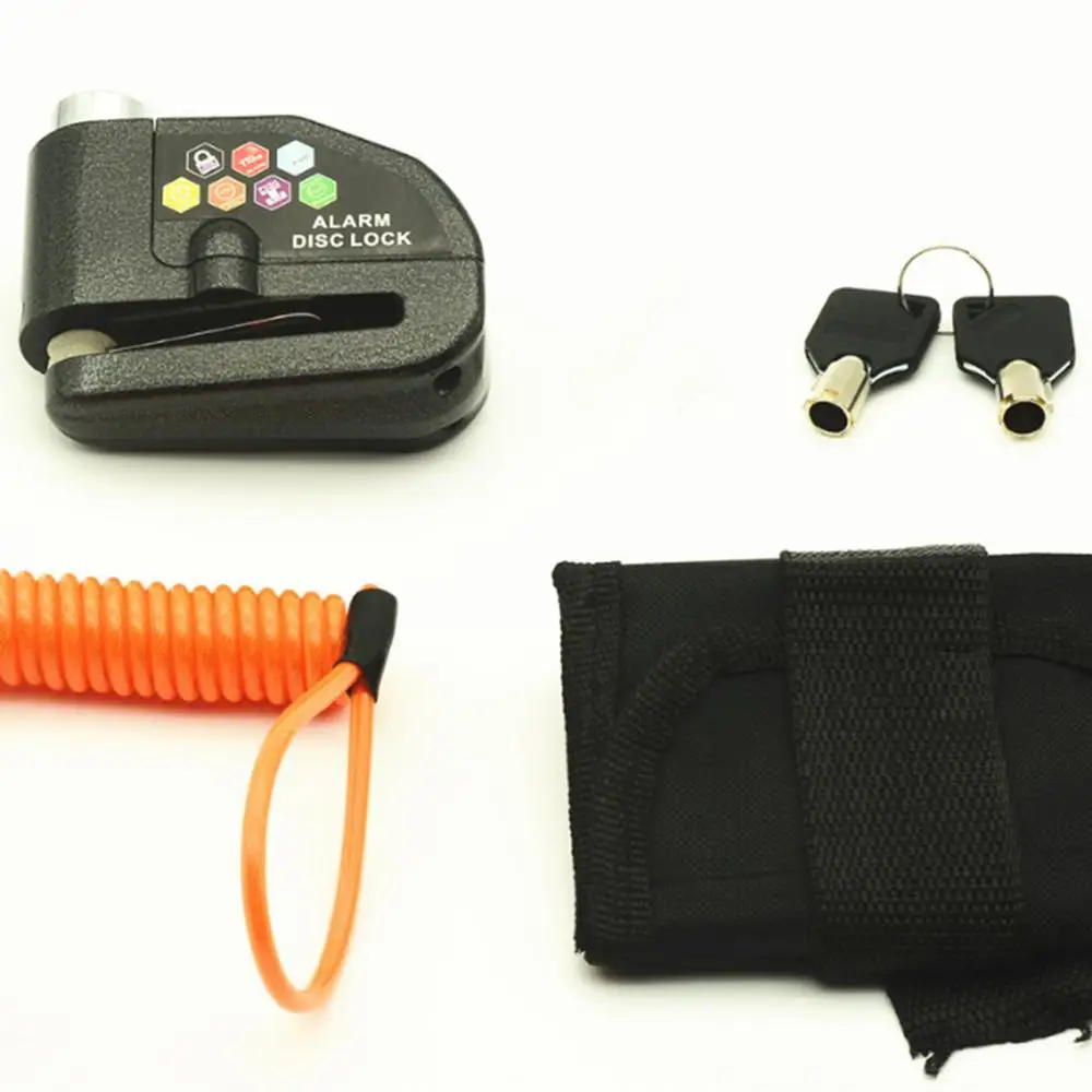 Замок сигнализации для мотоцикла велосипеда защита от кражи замок дисковый