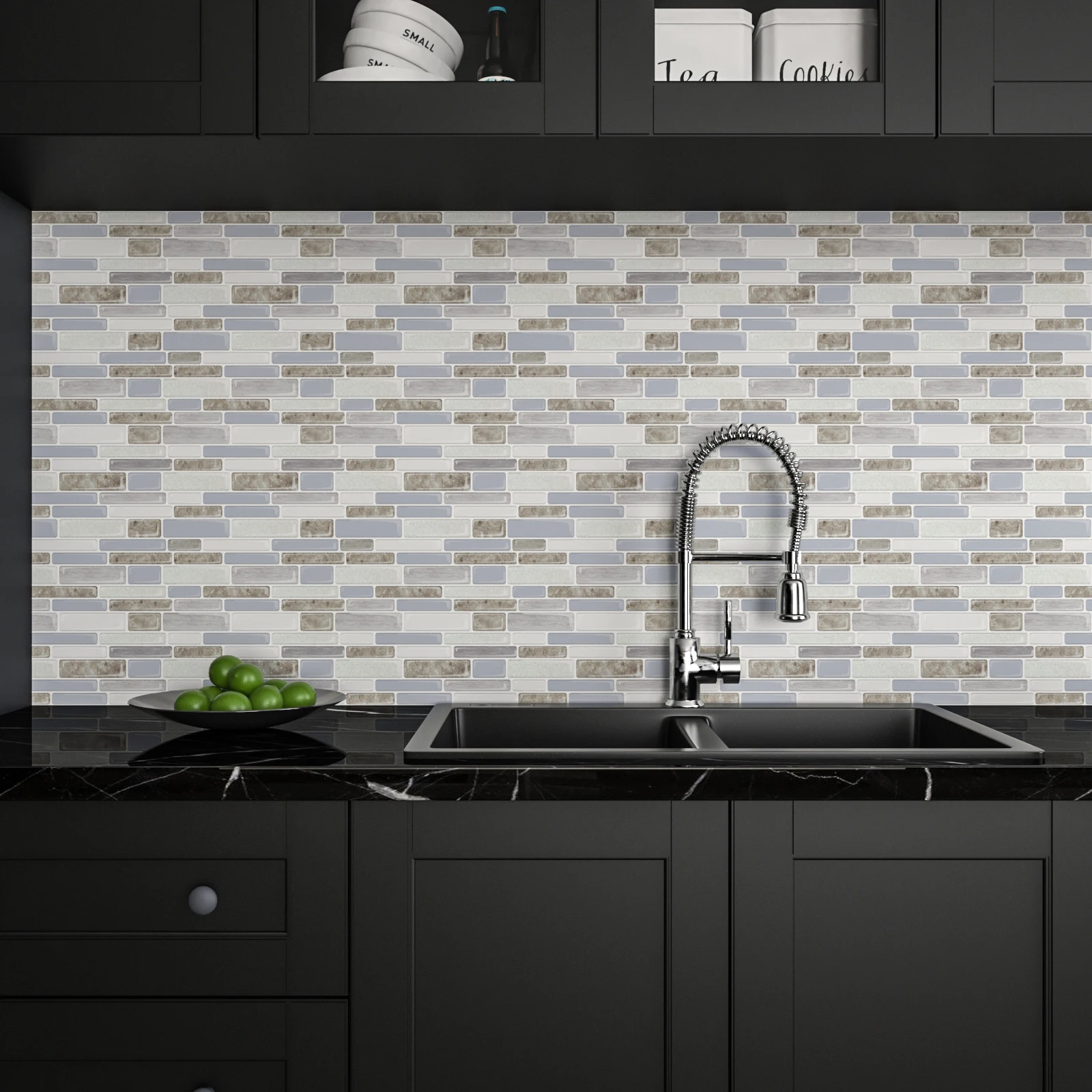 

Art3d, 10 штук, плитка для очистки и приклеивания, дизайн под мрамор, 30 х30 см (10 плитки, более толстая версия)