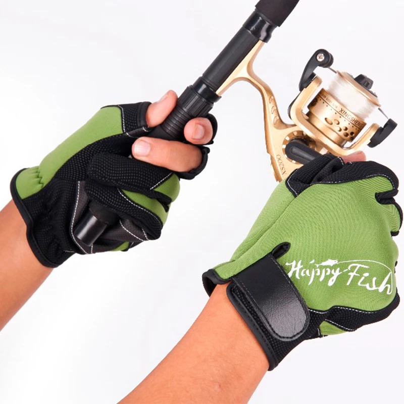 Уличные водонепроницаемые перчатки для рыбалки мужские и женские с тремя
