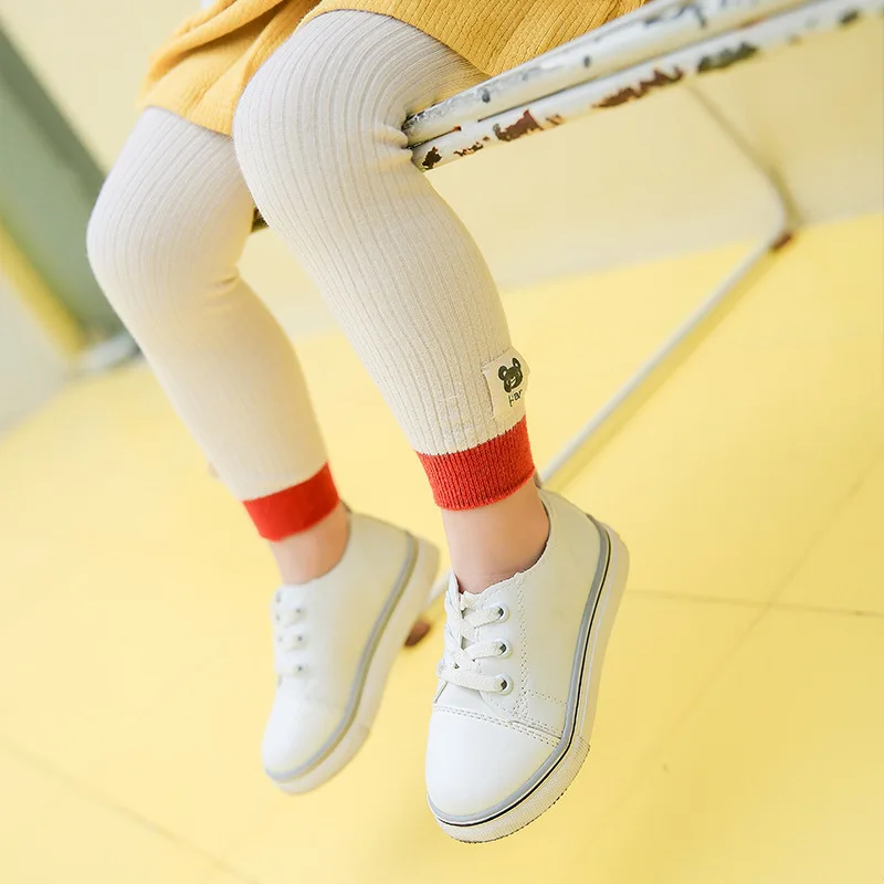 Детские леггинсы из чистого хлопка теплые и удобные мягкие брюки для девочек