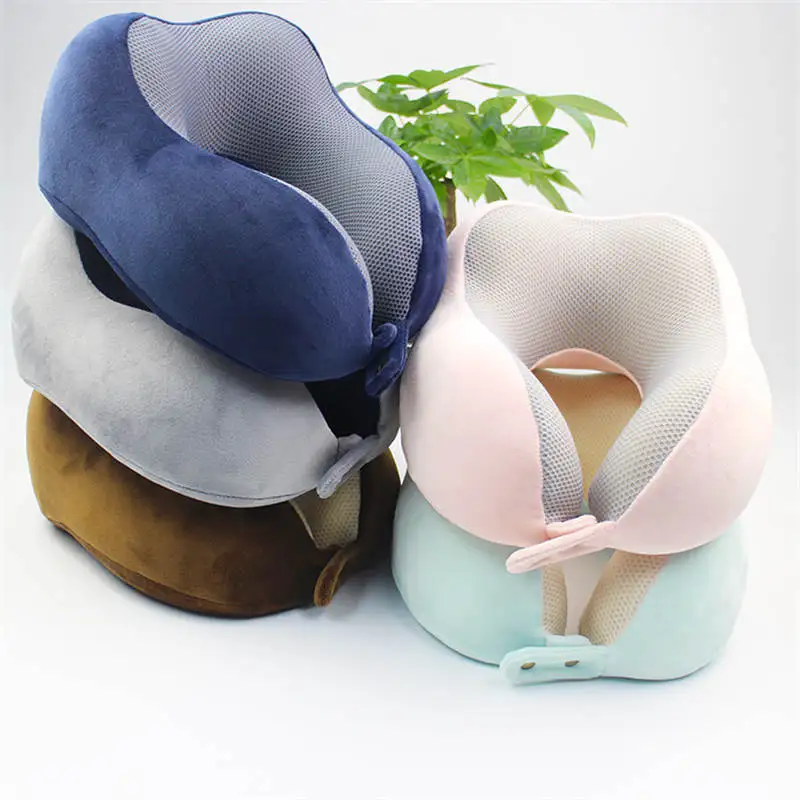 Подарок Санты медленный отскок памяти хлопок u-подушка самолет путешествия