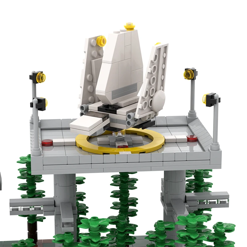 

MOC Space War Empire Base Building Block Bricks Model MOC-32923 The Empire Over Jedha City Model Sets Kids Toys Gifts 734pcs