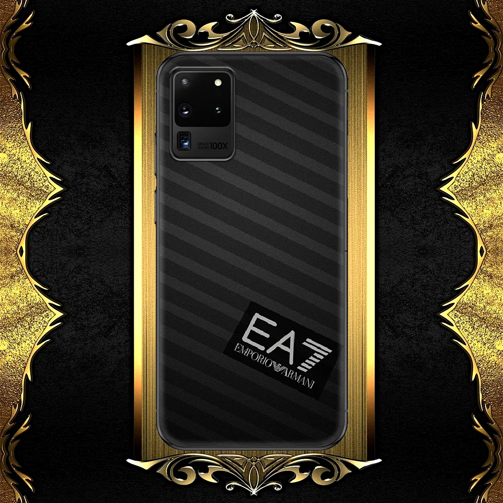 

Giorgioe Italy Luxury Brand Phone Case For Samsung Galaxy S 6 7 8 9 10 E 20 UITRA FE 21 Edge Note 8 9 10 Plus black Shell