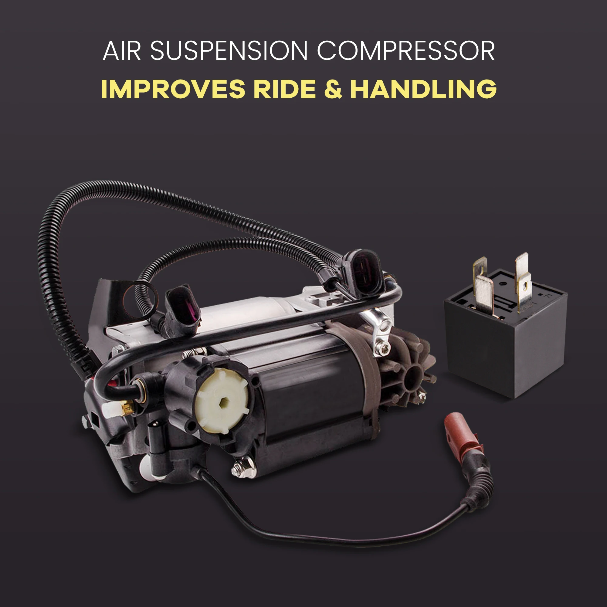 

Air Suspension Compressor for Audi A8 Quattro 4E 2002-2010 V6 V8 Sedan 4-Door 4.2L 4172CC V8 4E0616005 4E0616007B Spring