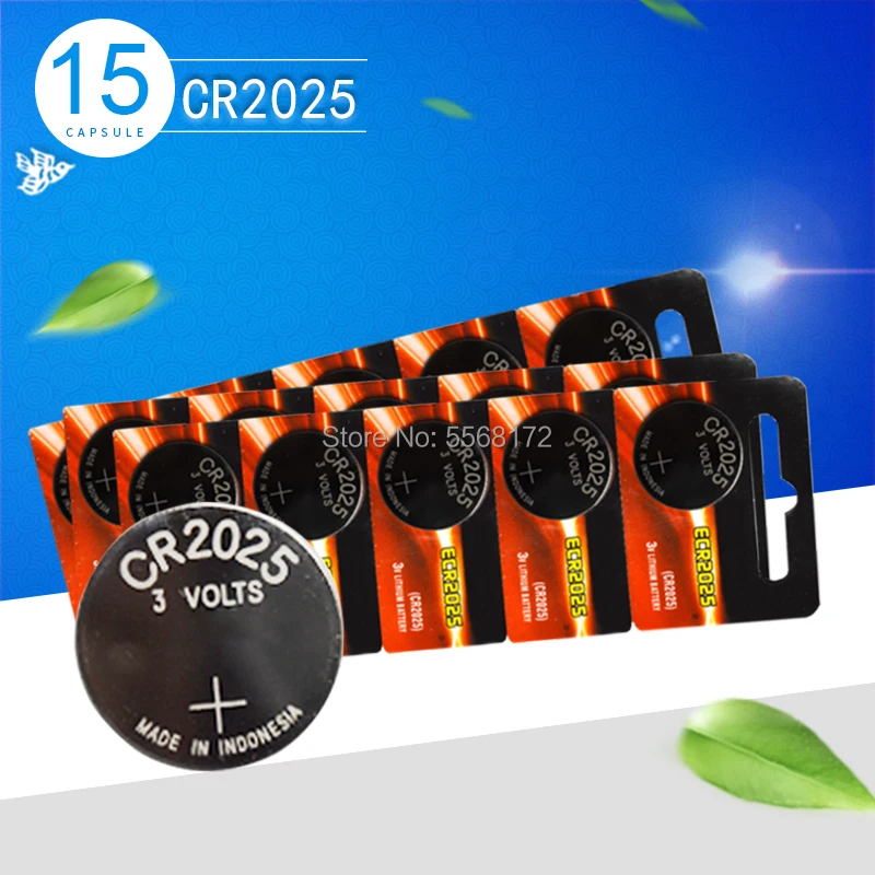 Литиевая батарейка для часов и калькуляторов 15 шт./лот cr 2025 3 в|Часовые батарейки| |