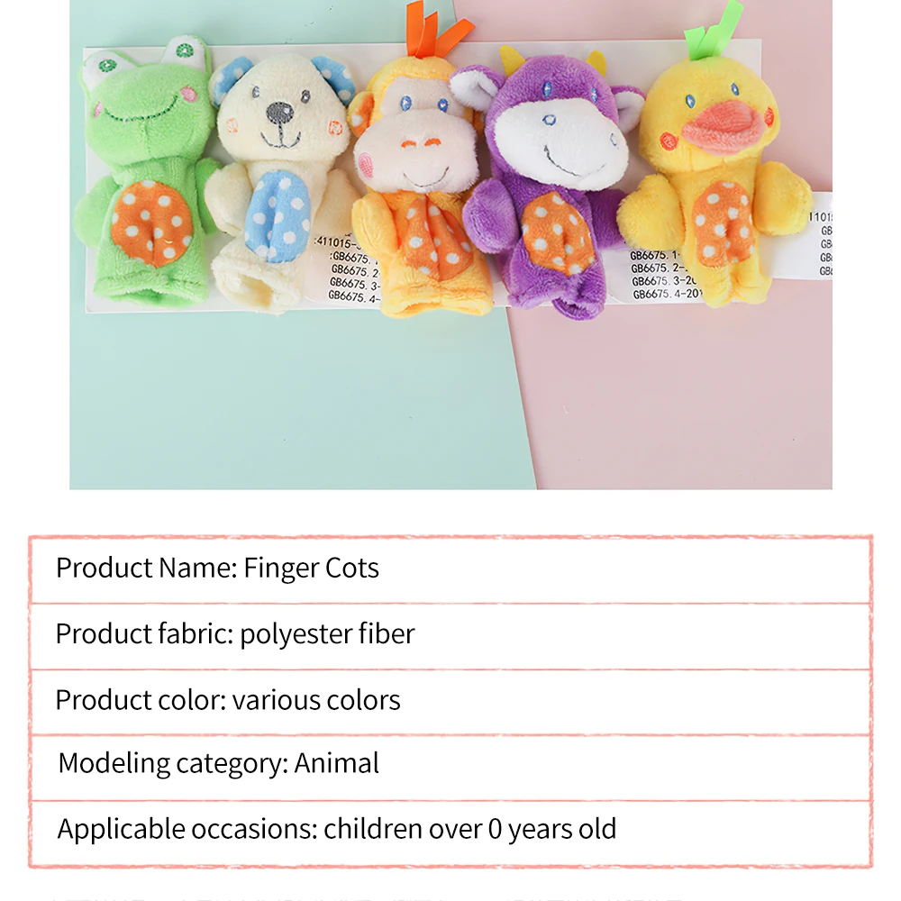 

Finger Puppets Theater Plush Toys Baby Finger Puppets Mini Animals Educational Hand Cartoon Animal Plush Doll For Children Gifts