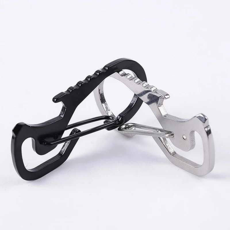 

Spring Backpack Clasps Climbing Carabiners EDC Keychain Hiking Bottle Hooks Tactical Survival Gear Free Shipping New