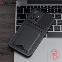 rzants for xiaomi mi 11t pro camera lens protection shockproof built in card slot wallet stripe slim thin armor cover