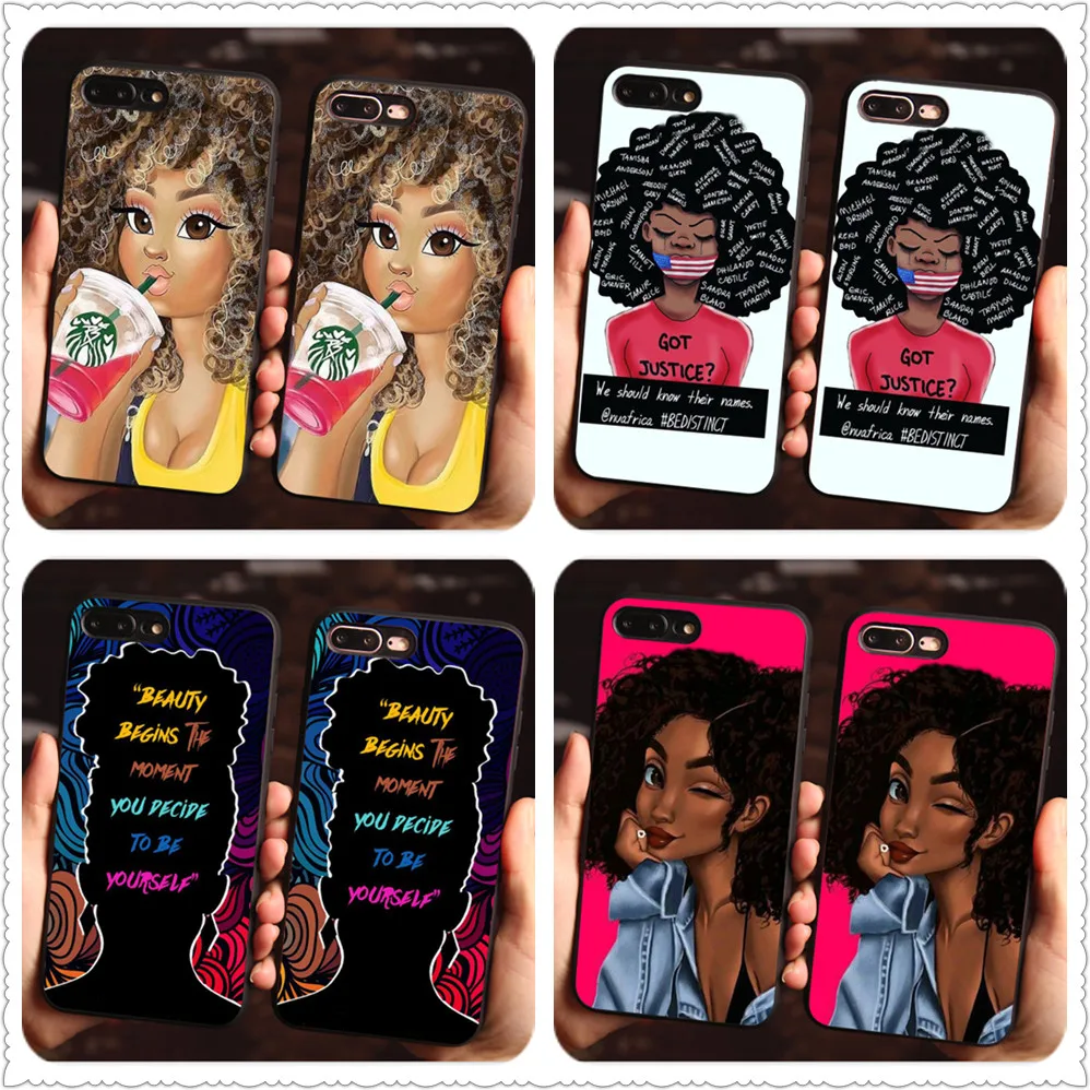 Модный чехол 2bunz Melanin Poppin Aba из ТПУ с рисунком для Huawei P20 P30 P10 Mate 10 20 Honor 9 милый