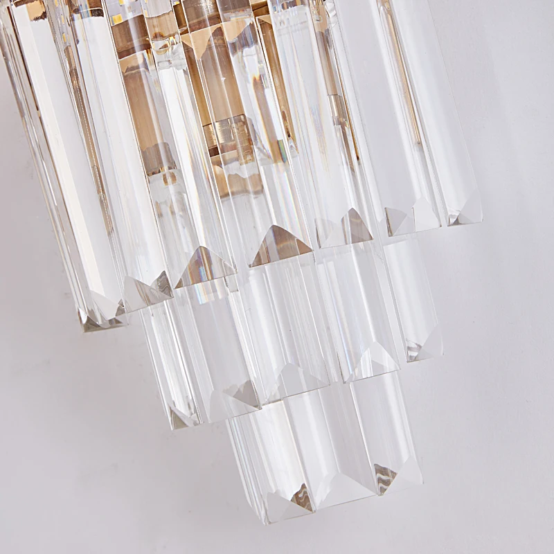 Современные Настенные светильники FKL Кристальные лампы золотого цвета для