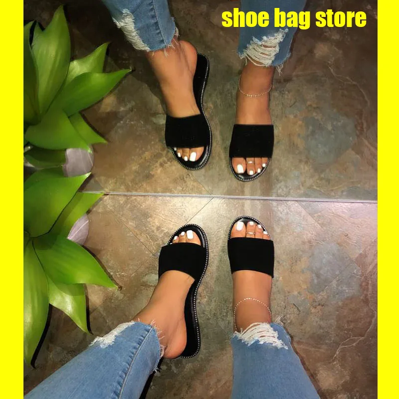 2020 тапочки Новая женская обувь Модные женские шлепанцы Вьетнамки Обувь на