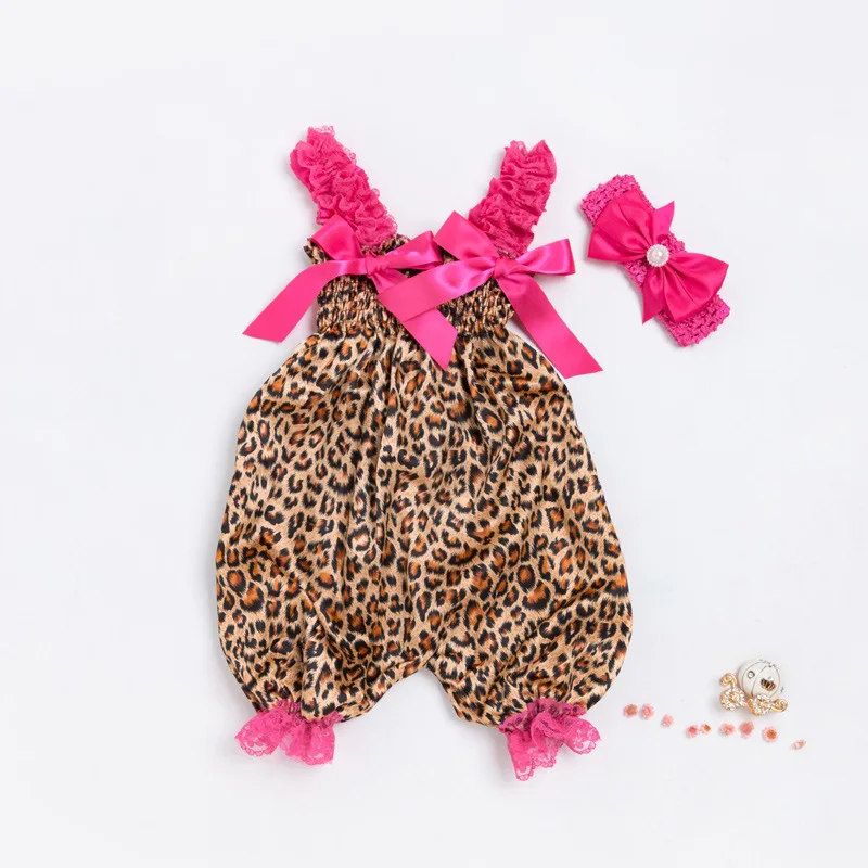 

New Cheap Girl's Suspender Trousers Cartoon Dots Flower Print Bloomers And Spring Fashion Sweet Style Pants